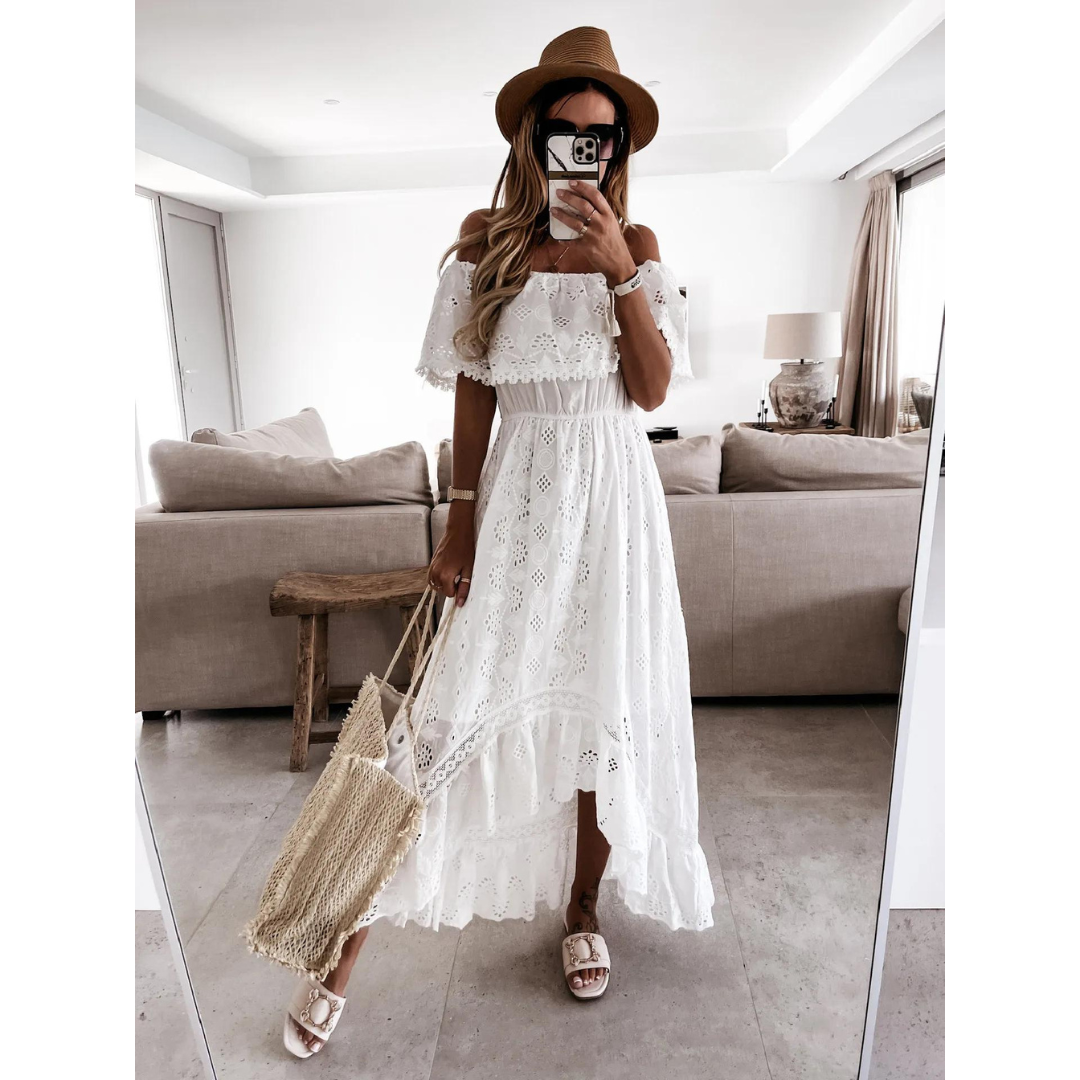 Vestido Longo Branco de Verão