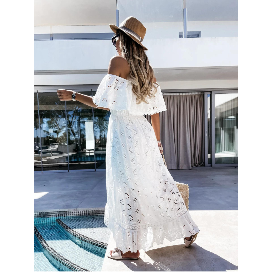 Vestido Longo Branco de Verão