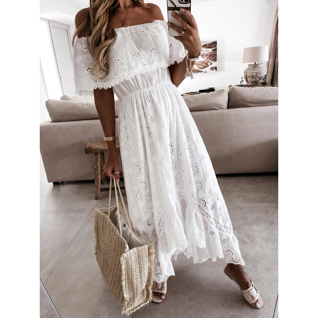 Vestido Longo Branco de Verão