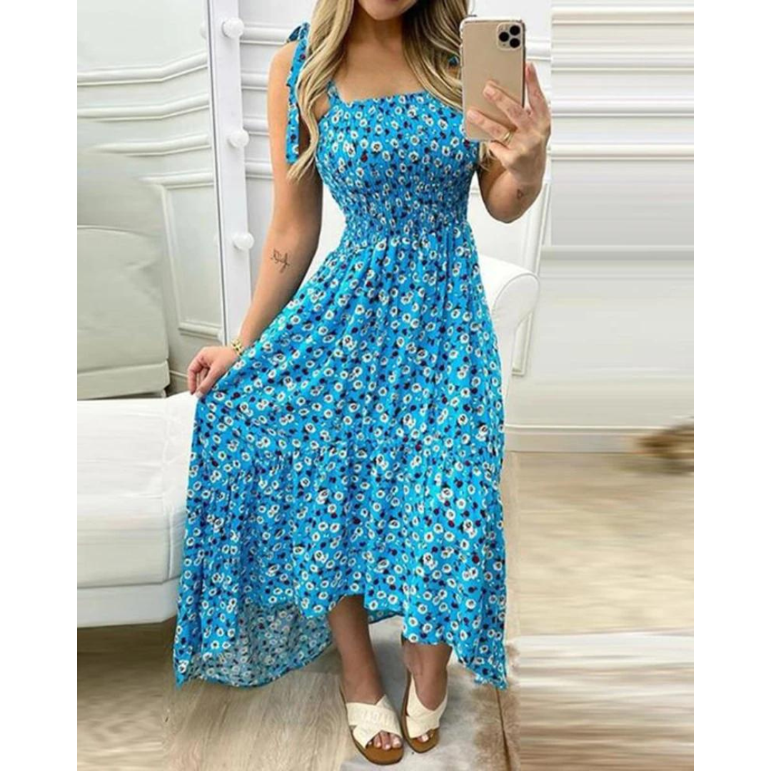 Vestido Longo Floral Jasmim