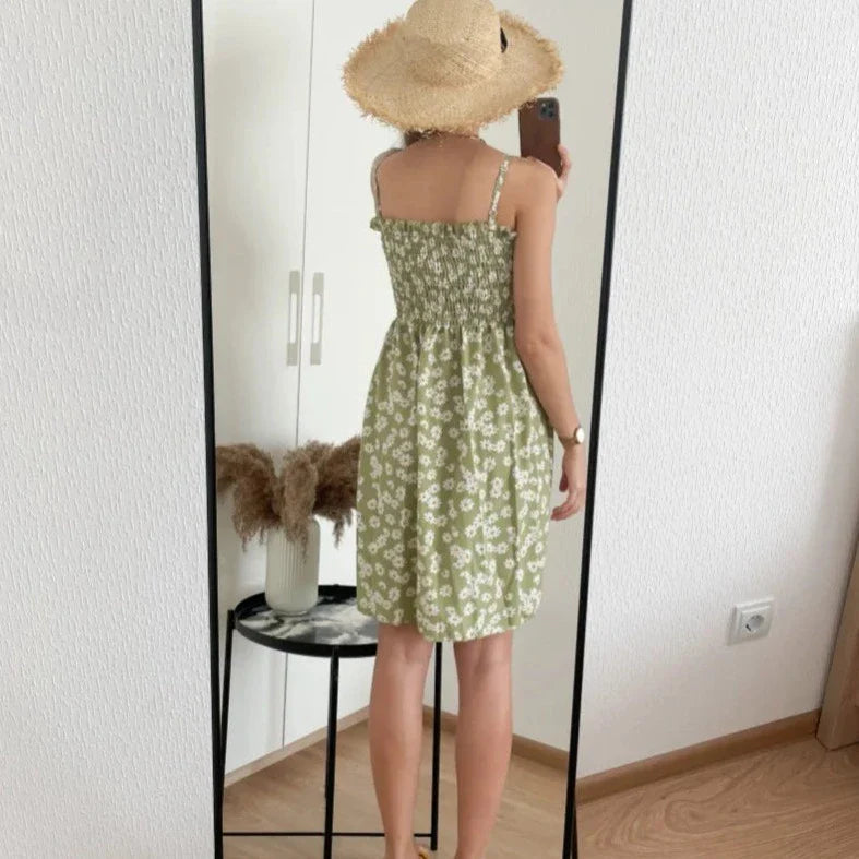 Vestido de Verão Curto com Alça